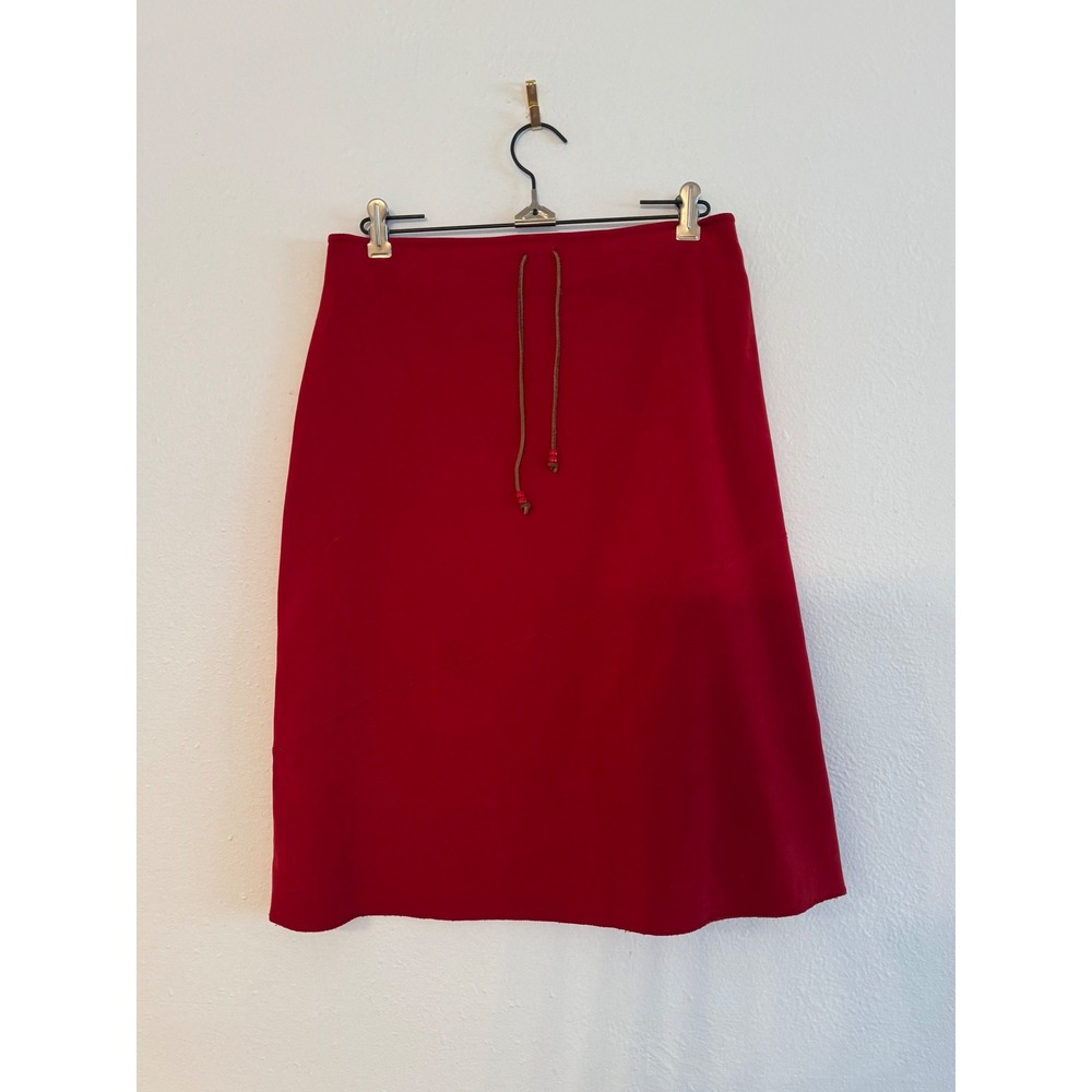 Vintage Suede Midi Skirt - Picture 1 of 5